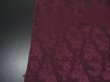 Photo8: 2A06z80 Japanese Kimono Silk  FABRIC Burgundy Maple 64.6" (8)