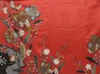 Photo7: 1415i01z1150 Japanese Kimono Silk FURISODE Light red Plum blossom (7)