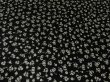 Photo2: 1P05z80 Japanese Kimono Silk  FABRIC Black Plum bud 62.2" (2)