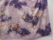 Photo6: 0928T04z780 Vintage Japanese Kimono Silk HOUMONGI Light purple Sakura Tree (6)