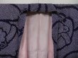 Photo5: 0626i07z600 Vintage Japanese Kimono Silk KOMON Dark purple Bell (5)