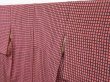 Photo1: 1130T02z810 Vintage Japanese Kimono Silk KOMON Pink Lattice (1)