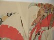 Photo2: 0616T08z880 Vintage Japanese Kimono Silk HOUMONGI Sand beige Yukiwashibakusa (2)