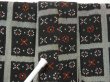 Photo8: 0601T02z900 Vintage Japanese Kimono Silk KOMON Black (8)