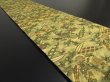 Photo2: 1A02z140 Vintage Japanese Kimono Silk OBI FABRIC  Bamboo grass 75.6" (2)