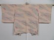 Photo1: 1203i05z600 Vintage Japanese Kimono Silk HAORI Light pink Cloud (1)