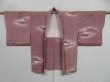 Photo7: 1029i09z540 Vintage Japanese Kimono Silk HAORI Dull pink Scenery (7)