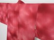 Photo1: 0818i03z520 Japanese Kimono Silk HAORI Dark pink Plants (1)