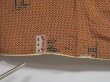 Photo5: 1005i08z400 Vintage Japanese Kimono Silk KOMON Rosybrown Flower (5)