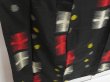 Photo3: 1213i07z720 Vintage Japanese Kimono Silk MEISEN KOMON Black Dot (3)