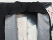 Photo10: 1613i02z890 Japanese Kimono Silk HITOE HOUMONGI Black Flower (10)