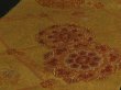 Photo3: 1A02z180 Japanese Kimono Silk OBI FABRIC Gold Flower 50.4" (3)