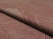 Photo4: 1R05z80 Japanese Kimono Silk  FABRIC Light pinkish brown Wave 59.8" (4)