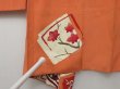 Photo8: 1428T02z630 Vintage Japanese Kimono Silk HAORI Coral orange Plum blossom (8)