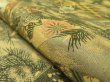 Photo6: 1A03z140 Vintage Japanese Kimono Silk OBI FABRIC  Bamboo grass 77.2" (6)