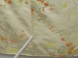 Photo7: 1417T08z820 Vintage Japanese Kimono Silk KOMON Light Cream Chrysanthemum (7)