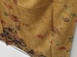 Photo4: 1615i03z920 Unused Japanese Kimono Silk HOUMONGI Ochre Flowers (4)