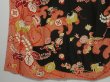 Photo5: 0606N06z1070 Vintage Japanese Kimono Silk Girl's FURISODE Black Wave (5)