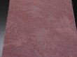 Photo4: 1U08z40 Japanese Kimono Silk  FABRIC Rosy brown Plants 55.9" (4)