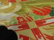 Photo3: 2E02z60 Vintage Japanese Kimono Silk  FABRIC Black Bird  47.2" (3)