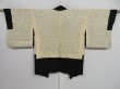 Photo9: 0830i01z440 Vintage Japanese Kimono Silk HAORI Black Folding fan (9)