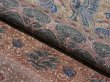 Photo4: 3P01z60 Japanese Kimono Silk  FABRIC Light brown Flowers 42.5" (4)