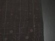 Photo6: 3Q03z80 Vintage Japanese Kimono Silk  FABRIC Black-Brown Branch 55.1" (6)