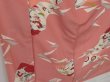 Photo3: 0728T05z730 Vintage Japanese Kimono Silk KOMON Pink Flowers (3)