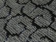 Photo3: 1Z04z40 Japanese Kimono Silk  FABRIC Black Shibori dyeing 40.2" (3)