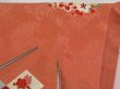 Photo10: 1215i07z530 Antique Japanese Kimono Silk LONG HAORI Salmon Flowers (10)