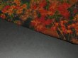 Photo7: 1P02z60 Japanese Kimono Silk  FABRIC  Garden 42.5" (7)