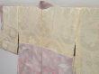 Photo10: 0730i09z500 Vintage Japanese Kimono Silk HAORI Ash pink Shading off (10)