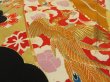 Photo3: 2U01z110 Vintage Japanese Kimono Silk  FABRIC Black Phoenix 51.2" (3)