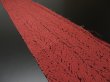 Photo1: 3R06z50 Japanese Kimono Silk  FABRIC Poppy red Shibori dyeing 52.8" (1)