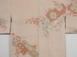 Photo3: 1029i02z560 Vintage Japanese Kimono Silk HAORI Smoky white Flowers (3)