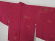 Photo3: 0610i05z620 Vintage Japanese Kimono Silk HAORI Red-Pink Stone (3)