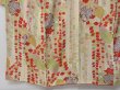 Photo4: 0614N08z740 Vintage Japanese Kimono Silk Girl's FURISODE Off-white Wisteria (4)