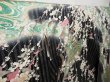 Photo6: 0819T05z1230 Japanese Kimono Silk FURISODE Black Weeping plum (6)