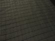 Photo2: 3C06z90 Vintage Japanese Kimono Silk  FABRIC Dark brown-gray   62.2" (2)