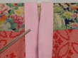 Photo6: 0422N03z640 Antique Japanese Kimono Jinken JUBAN Red Shippo (6)