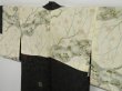 Photo8: 1013i07z650 Vintage Japanese Kimono Silk HAORI Black Chrysanthemum (8)