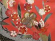 Photo9: 1415i01z1150 Japanese Kimono Silk FURISODE Light red Plum blossom (9)