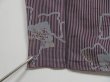 Photo9: 0812i09z760 Vintage Japanese Kimono Silk KOMON Dark grape, Gray (9)