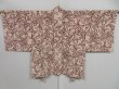 Photo2: 0821i09z540 Vintage Japanese Kimono Silk HAORI Light pink Flower (2)