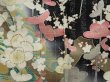 Photo8: 0819T05z1230 Japanese Kimono Silk FURISODE Black Weeping plum (8)