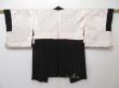 Photo6: 1529T10z500 Vintage Japanese Kimono Silk HAORI Black Temple (6)