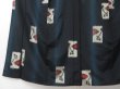 Photo4: 0617T10z860 Vintage Japanese Kimono Silk OMESHI KOMON Blue-Gray (4)