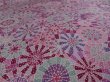 Photo3: 1M01z70 Japanese Kimono Silk  FABRIC Pink Umbrella 46.5" (3)