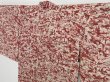 Photo3: 0918i10z410 Vintage Japanese Kimono Silk HAORI Wine red Scenery (3)