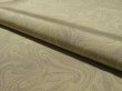 Photo4: 1S03z90 Japanese Kimono Silk  FABRIC Light olive, Light gray Suminagashi 66.9" (4)